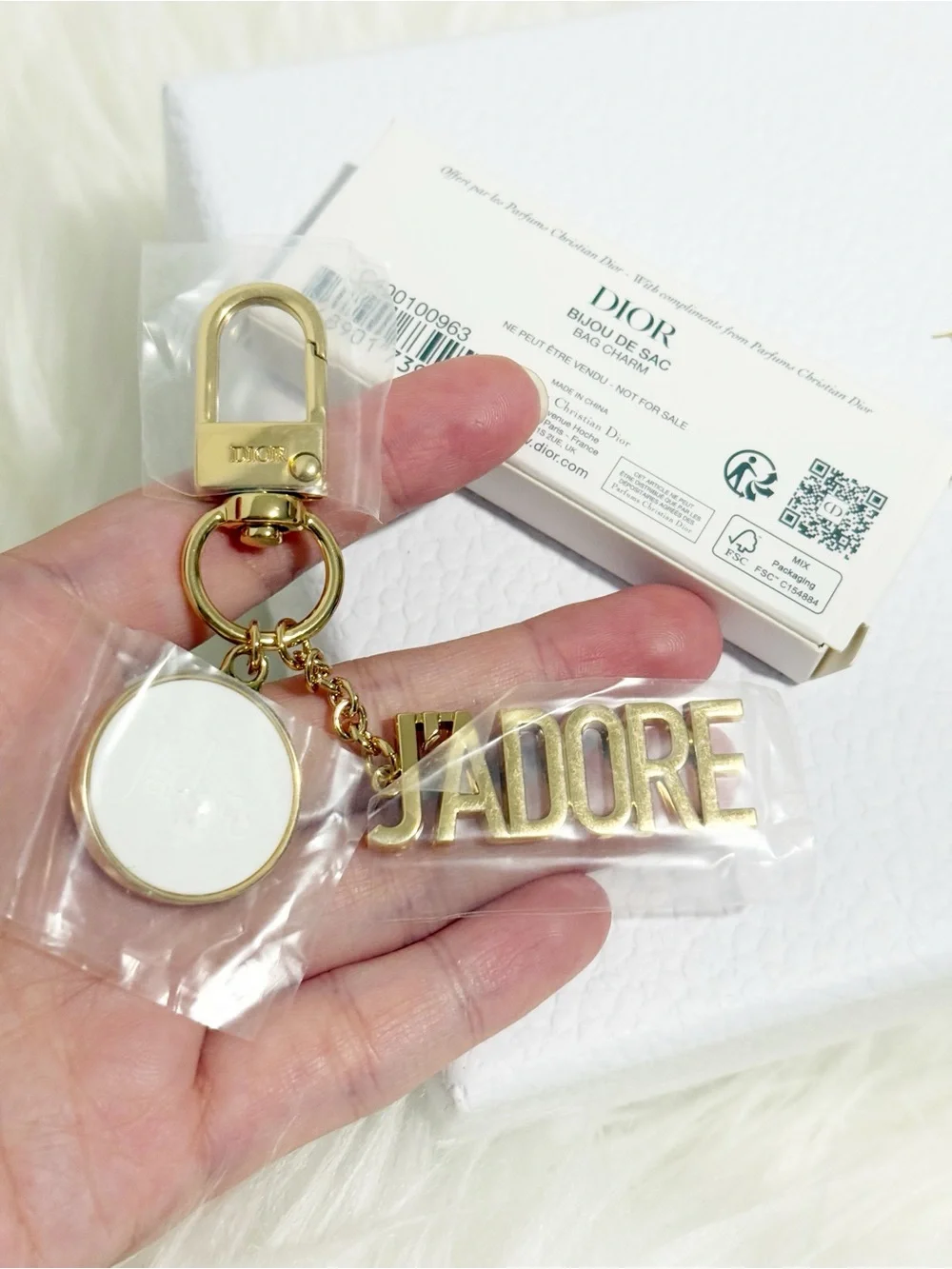 Dior Beauty Gold J'adore Bag Charm